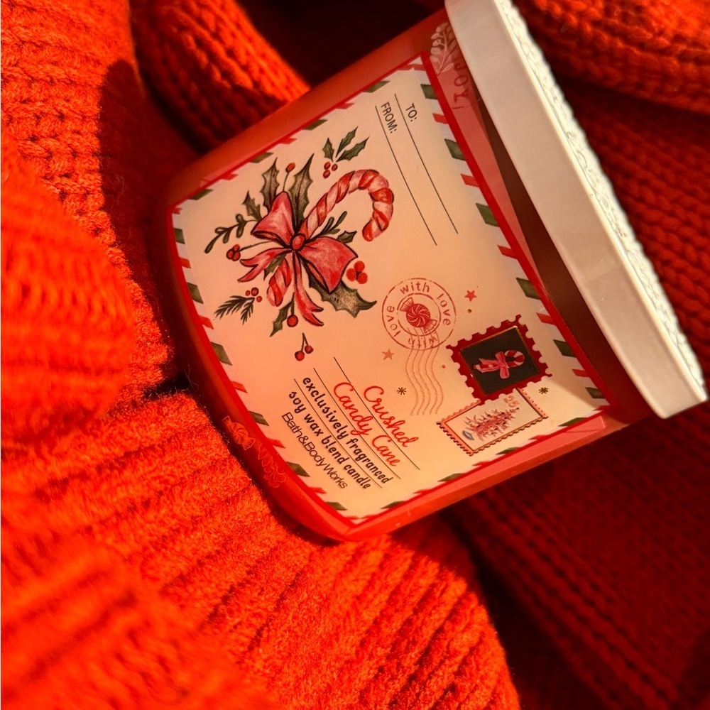 Nwt Bath & Body Works Crushed Candy Cane Candle